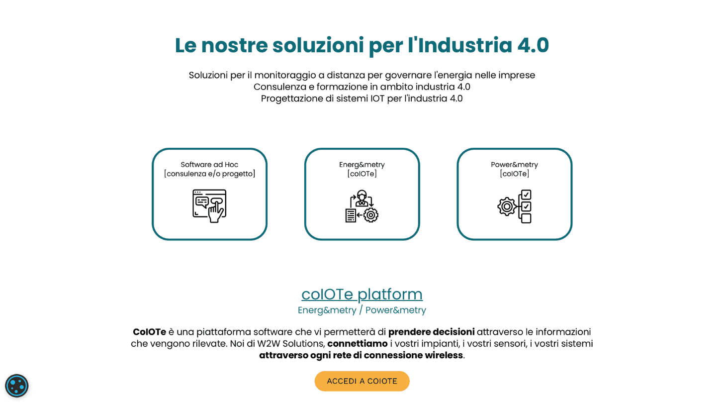 Sito web Azienda Informatica 5 sito W2W