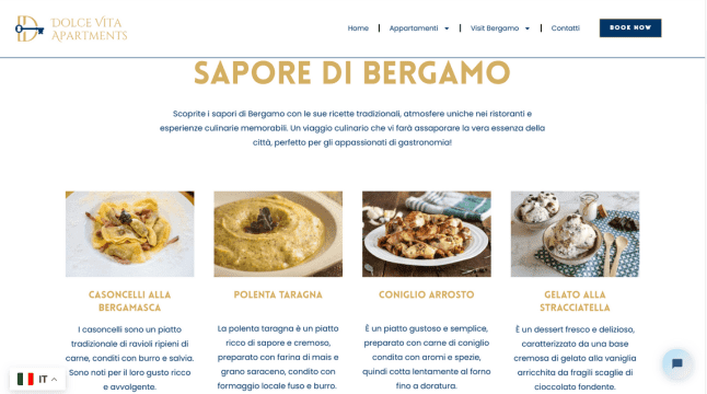 Sito web Casa Vacanze 3 sito web alloggi Bergamo