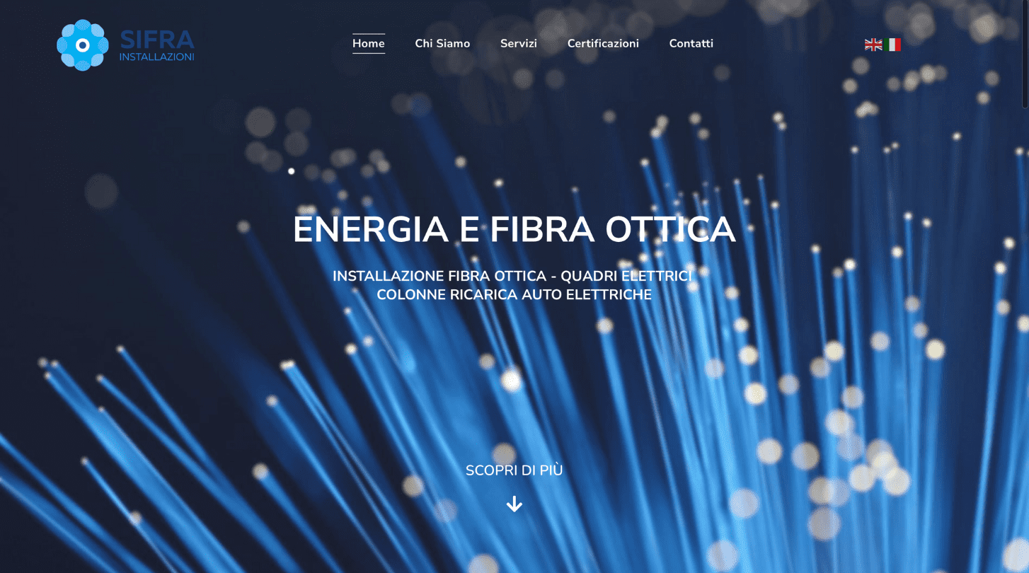 sito web fibra ottica