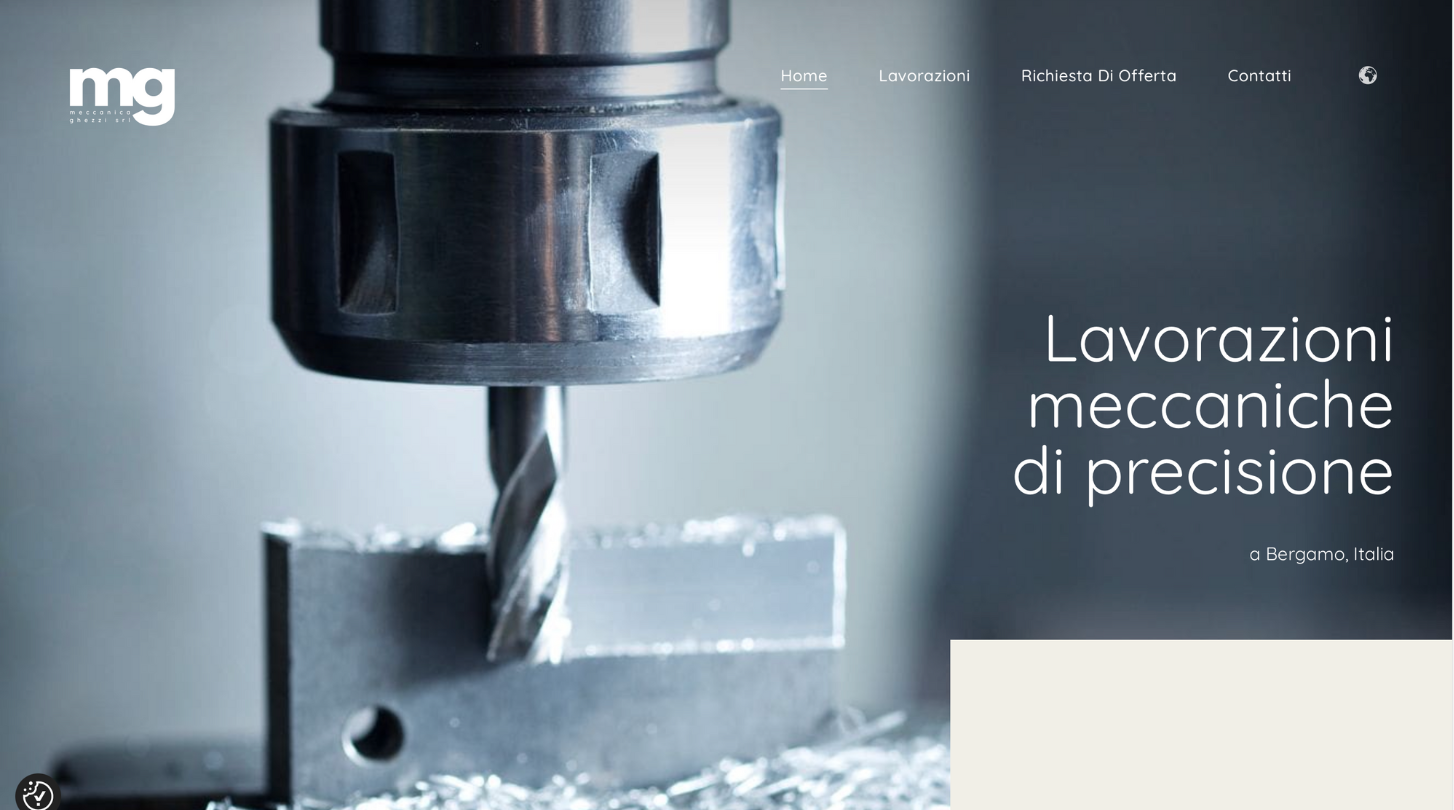 sito web lavorazioni meccaniche