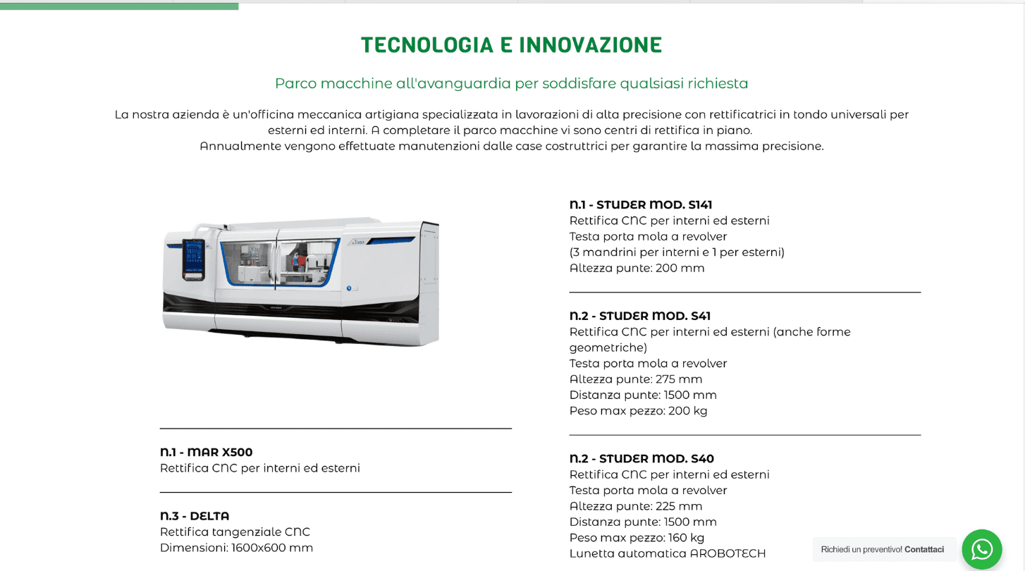 lavorazioni meccaniche