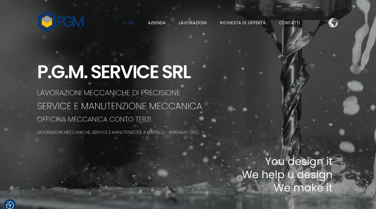 sito web Azienda Metalmeccanica